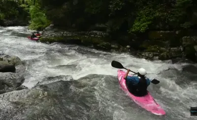 sortie de la gorge